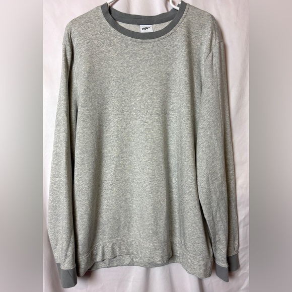 Nike Yoga Therma-Fit Long Sleeve Shirt Gray Crew Neck Men's Active Size‎ Large - Picture 3 of 14